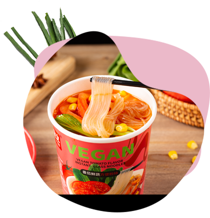 Color Packaging Traditional Hot And Sour Flavor Instant Glass Noodles Series
