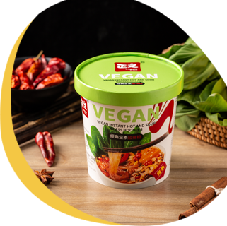 Vegan Color Packaging Instant Glass Noodles Series