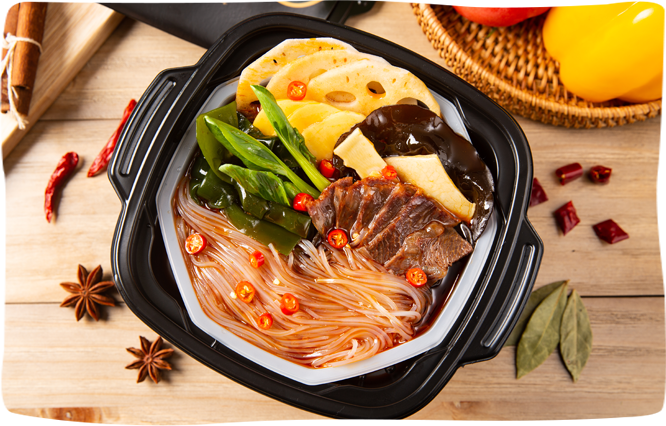 The La Wei Ke Hot Pot - Laweike 370g spicy tripe beef lazy Steamboat self  heating Instant hotpot