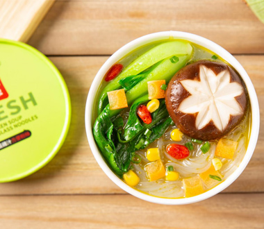Color Packaging Fresh Soup Flavor Instant Glass Noodles Series