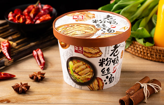 color packaging traditional hot and sour flavor instant glass noodles series 5